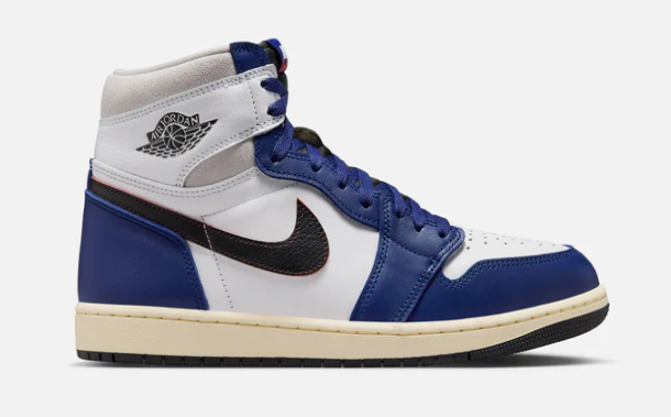 AIR JORDAN 1 RETRO HIGH OG RARE AIR DEEP ROYAL BLUE $180 $89.98