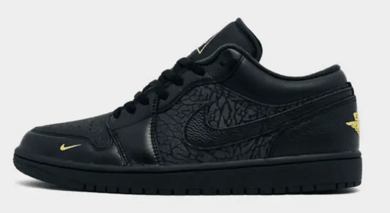 Air Jordan Retro 1 Low SE Elephant Print Black/Anthracite/Tour Yellow