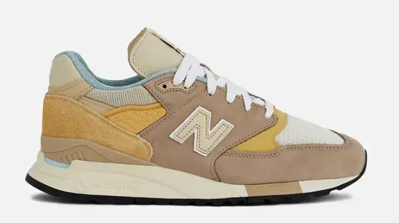 NEW BALANCE MENS LIFESTYLE SHOE TEDDY SANTIS X 998 MADE IN USA INCENSE SANDSTONE $210 $124.97