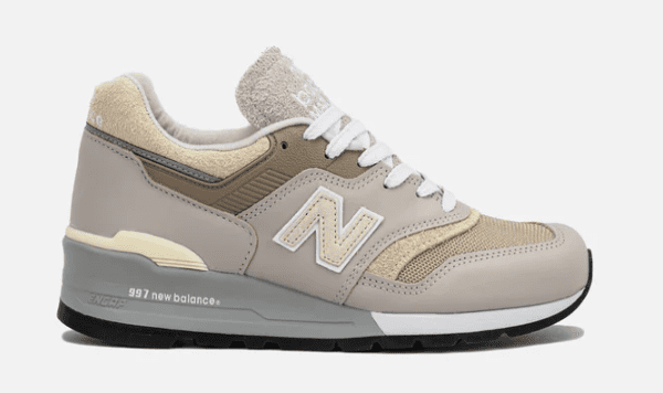 NEW BALANCE MENS LIFESTYLE SHOE TEDDY SANTIS X 997 MADE IN USA MOONROCK DRIFTWOOD $200 $139.98