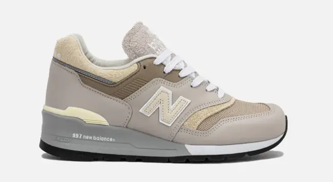 NEW BALANCE MENS LIFESTYLE SHOE TEDDY SANTIS X 997 MADE IN USA MOONROCK DRIFTWOOD $200 $139.98