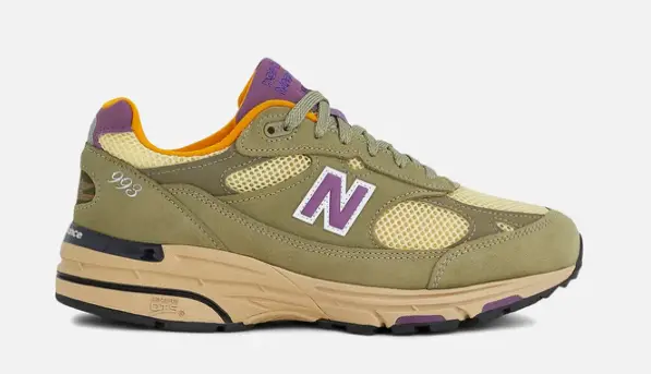 NEW BALANCE MENS LIFESTYLE SHOE TEDDY SANTIS X 993 MADE IN USA OLIVE LEAF $220 $124.97