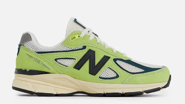 NEW BALANCE MENS LIFESTYLE SHOE MADE IN USA 990V4 HI LITE $210 $144.98