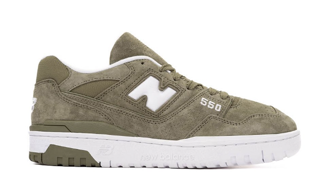 New Balance 550 Athletic Shoe - Olivine / White $109.99 $69.98