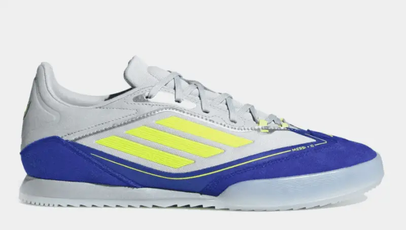 Adidas F50 Freestyle Messi Silver Metallic/Solar Yellow/Lucid Blue
