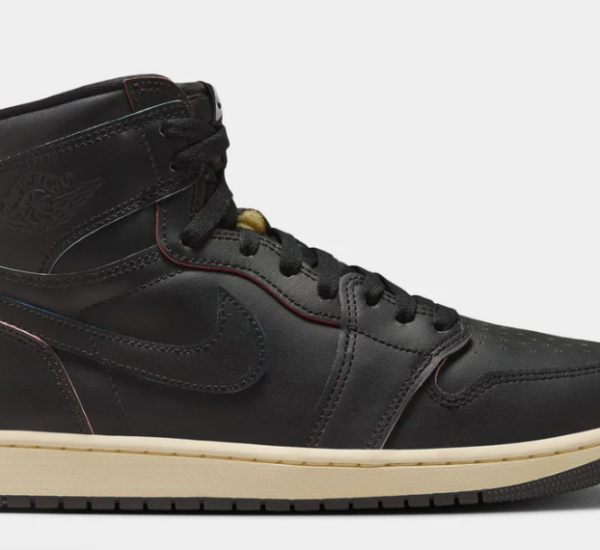 Air Jordan 1 Retro High OG Black and Muslin Mens Lifestyle Shoes $185.00 $ 119.98