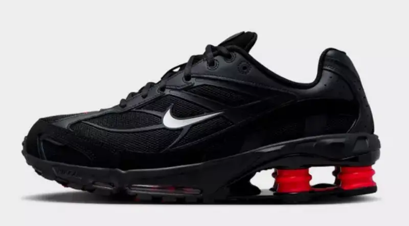 Nike Shox Ride 2 Black/University Red/Medium Ash/Metallic Silver