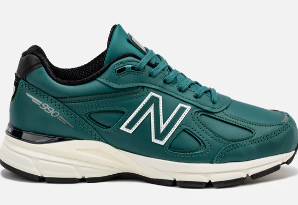 NEW BALANCE MENS LIFESTYLE SHOE 990V4 MADE IN USA TEAL $220 $124.97