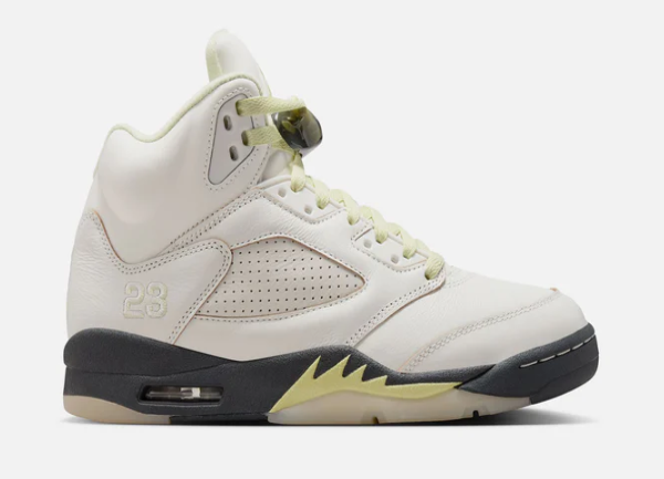 AIR JORDAN 5 RETRO LUMINOUS GREEN AND SAIL $205 $129.98