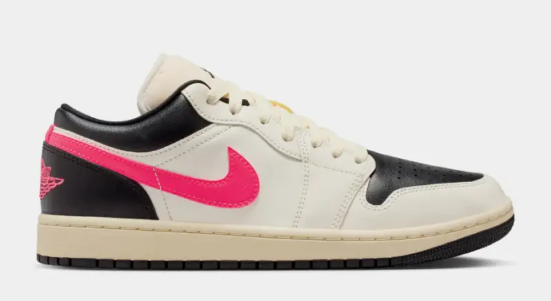 Air Jordan 1 Low Pale Ivory/Racer Pink/Black/Muslin