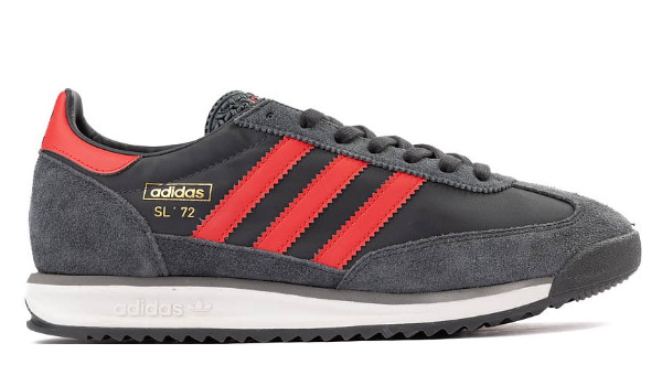 adidas SL 72 RS Athletic Shoe - Carbon / Real Coral / Grey $99.99 $59.98