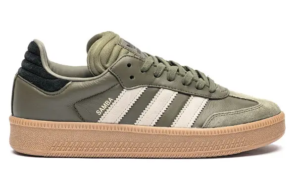 adidas Samba XLG Athletic Shoe - Olive Strata / Wonder Beige / Gold Metallic $109.99 $59.98