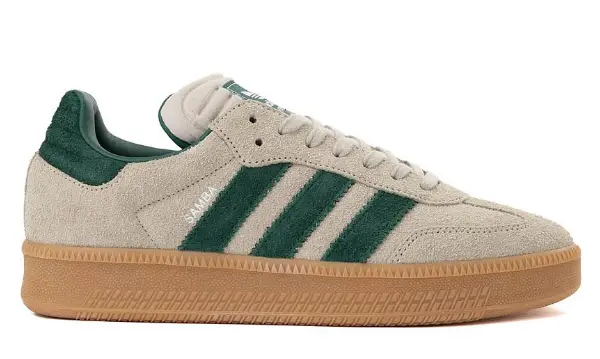 adidas Samba XLG Athletic Shoe - Putty Grey / Collegiate Green / Gum $109.99 $69.98