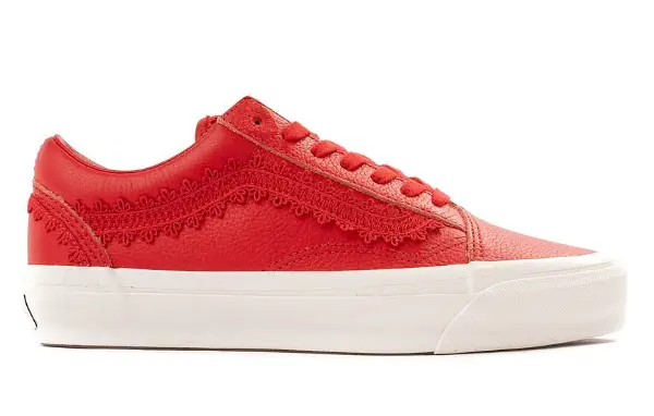 Vans Premium Old Skool Skate Shoe - Racing Red $109.99 $69.98