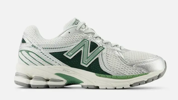 NEW BALANCE MENS LIFESTYLE SHOE 860 V2 MALLARD GREEN $140 $79.97