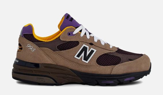 NEW BALANCE MENS LIFESTYLE SHOE TEDDY SANTIS X 993 MADE IN USA MUSHROOM $220 $124.97