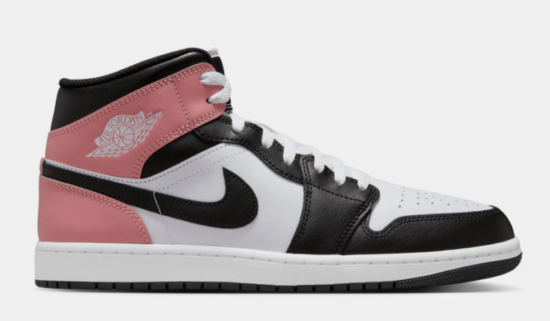 Air Jordan 1 Mid White/Rust Pink/Black