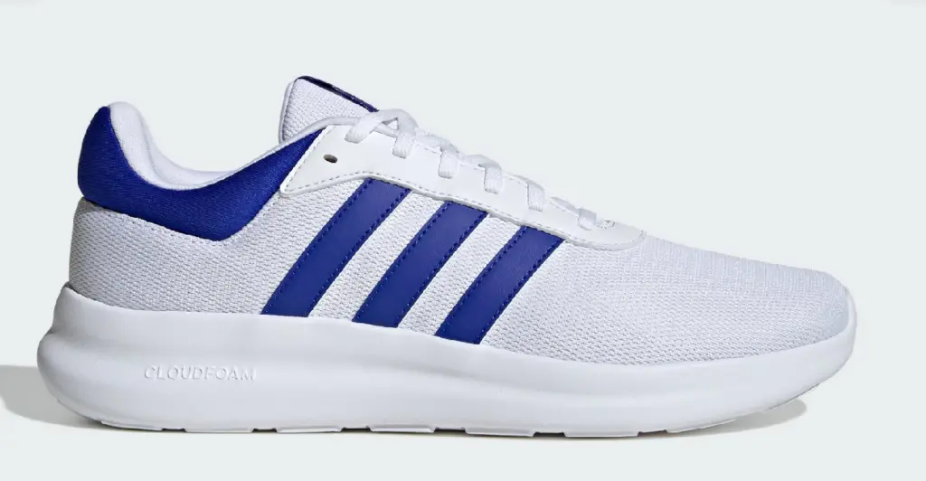 Adidas lite racer 4.0 cloud white / lucid blue 