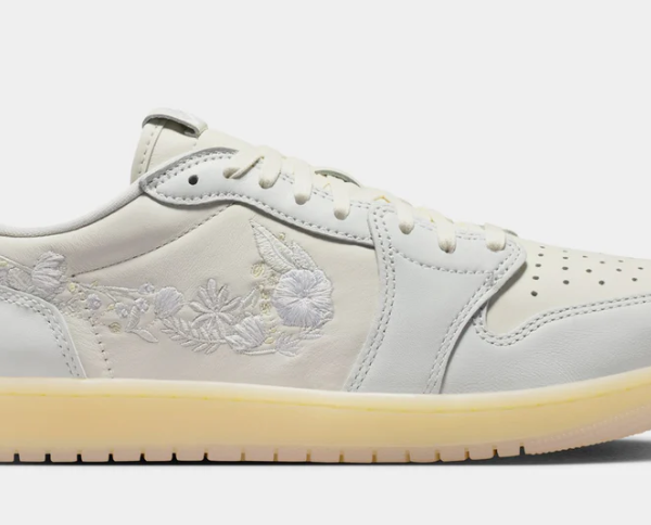 Air Jordan 1 Low Floral Swoosh Mens Lifestyle Shoes $165.00 $ 99.97