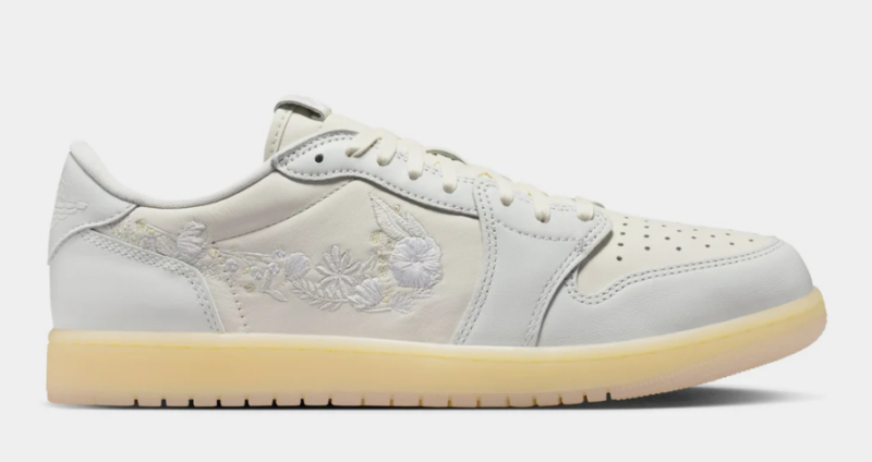 Air Jordan 1 Low Floral Swoosh Mens Lifestyle Shoes $165.00 $ 99.97