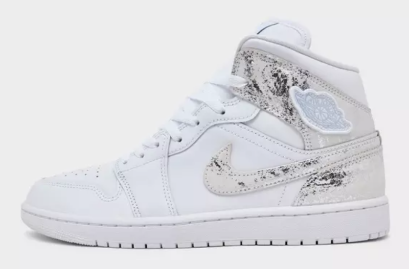 Air Jordan Retro 1 Mid SE White/Field Silver