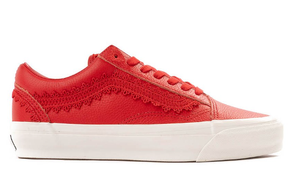 Vans Premium Old Skool Skate Shoe - Racing Red $109.99 $39.98