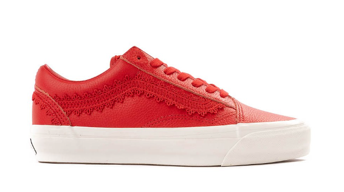 Vans Premium Old Skool Skate Shoe - Racing Red $109.99 $39.98
