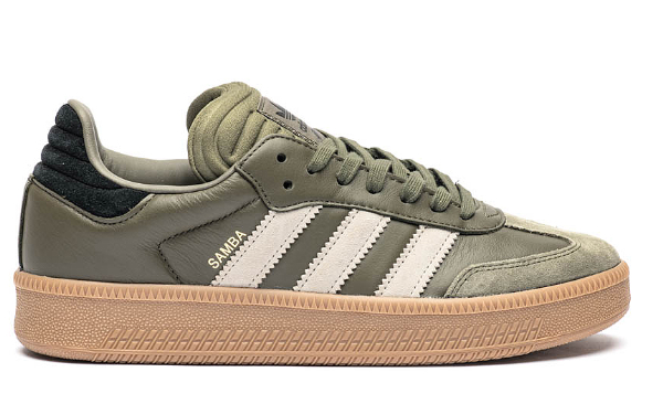 adidas Samba XLG Athletic Shoe - Olive Strata / Wonder Beige / Gold Metallic $109.99 $59.98