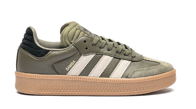 adidas Samba XLG Athletic Shoe - Olive Strata / Wonder Beige / Gold Metallic $109.99 $59.98