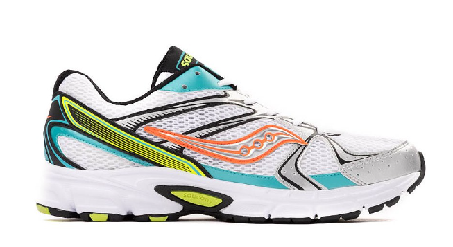 Saucony Ride Millennium Athletic Shoe - White / Mutant Green / Orange $109.99 $49.98