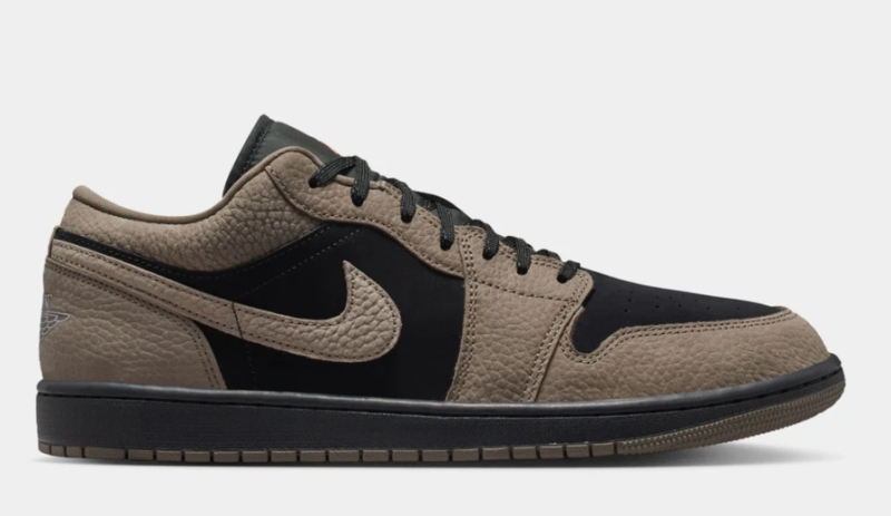 Air Jordan 1 Low SE Black/Light Wild Mango/Olive Grey