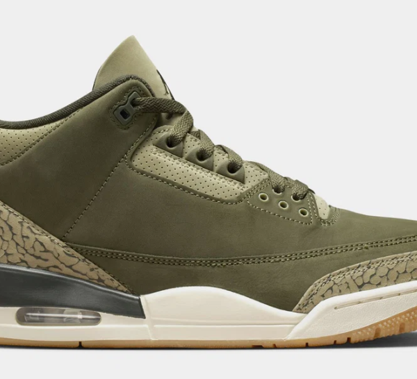 Air Jordan 3 Retro Medium Olive Mens Lifestyle Shoes $215.00 $ 109.96