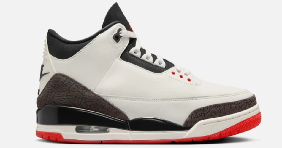 AIR JORDAN 3 RETRO SAIL AND UNIVERSITY RED $215 $149.97