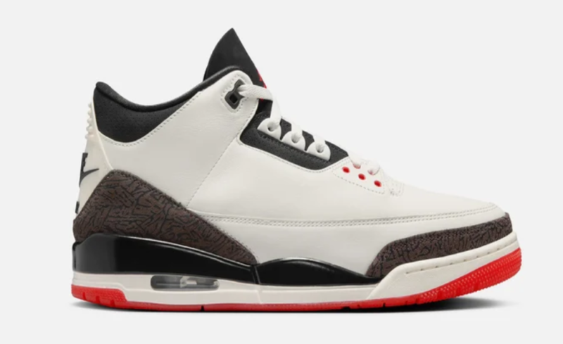 AIR JORDAN 3 RETRO SAIL AND SAIL/BLACK/UNIVERSITY RED/PALE IVORY