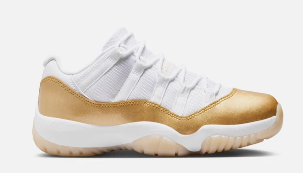 AIR JORDAN 11 RETRO LOW MOTHERS DAY WHITE/METALLIC GOLD/TEAM GOLD