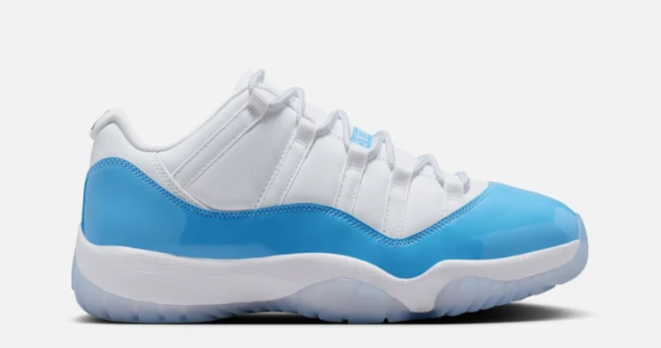 AIR JORDAN 11 RETRO LOW UNIVERSITY BLUE $195 $130