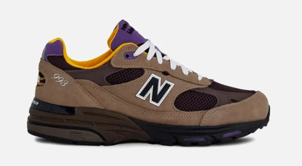 NEW BALANCE TEDDY SANTIS X 993 MUSHROOM/MIDNIGHT VIOLET