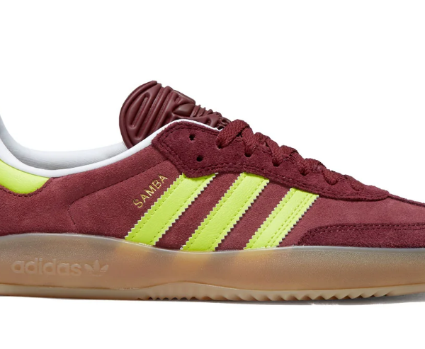 Adidas Puig Samba Shoes - Maroon/Semi Solar Yellow/Shadow Red is $40 at CCS, down from $100 (60% off). Only a few sizes left at the time of scan.