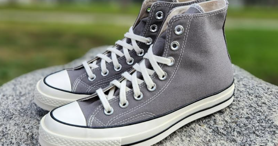 Converse CHUCK 70 HI 'ORIGIN STORY' is $40 at Private Sneakers, down from $90 (56% off). Only a few sizes left at the time of scan.