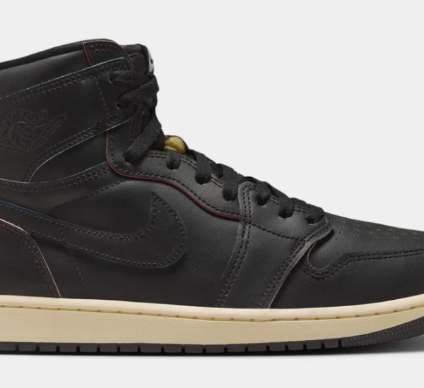 Air Jordan 1 Retro High OG Black and Muslin Mens Lifestyle Shoes $185.00 $ 79.97