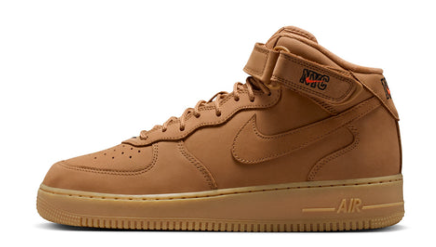 Nike Mens Air Force 1 Mid '07 Premium "NYC" Shoes $70 $140