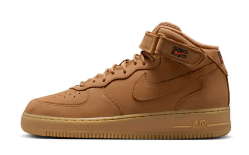 Nike Air Force 1 Mid '07 Premium Flax/Gum Yellow