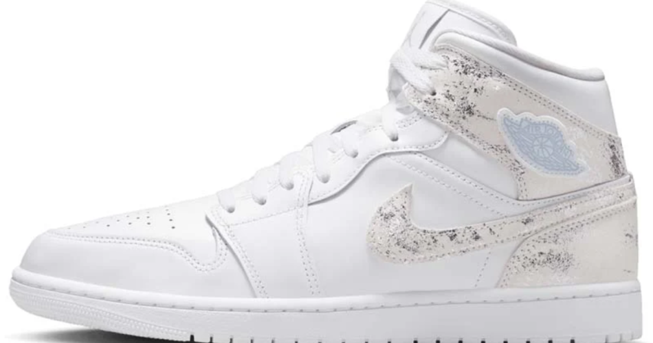 Air Jordan 1 Mid SE - White/Field Silver is $77 at Sneaker Politics, down from $140 (45% off). Full size run at the time of scan.