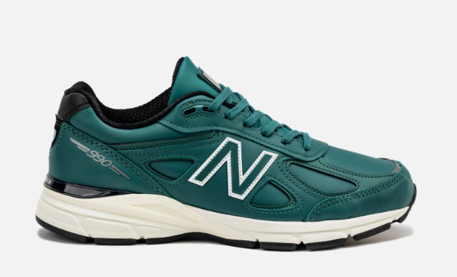 New Balance 990v4 Made In Usa Teal Mens Lifestyle Shoe - Vintage Teal/White