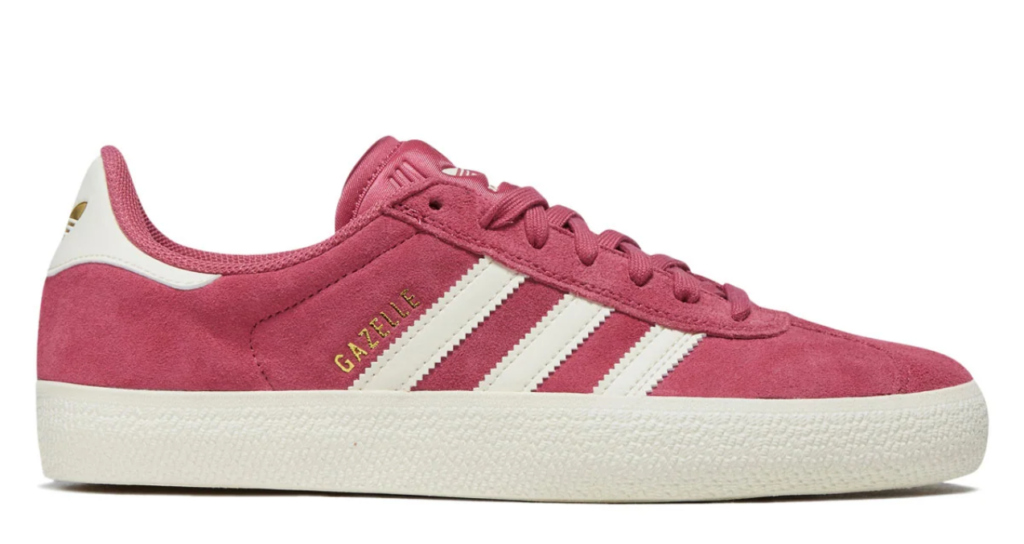 Adidas Gazelle ADV Shoes - Dual Magenta/Cream White/Gold Metallic