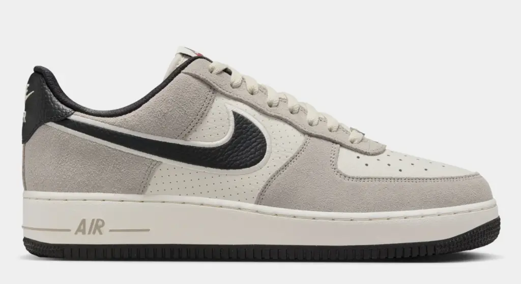 Nike Air Force 1'07 Mens Lifestyle Shoes (Phantom/Black/College Grey/Team Red)