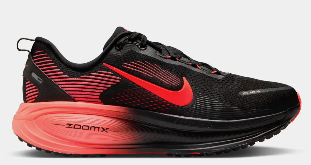 Nike Vomero 18 Mens Running Shoes (Black/Bright Crimson/University Red)